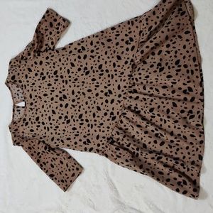 Animal print dress size 12 girl